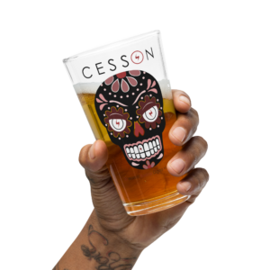 CESSON Calavera Pint Glass