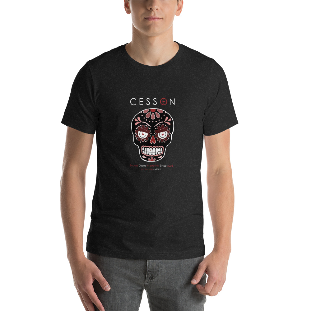 CESSON Calavera Skull Black Unisex Shirt Boy
