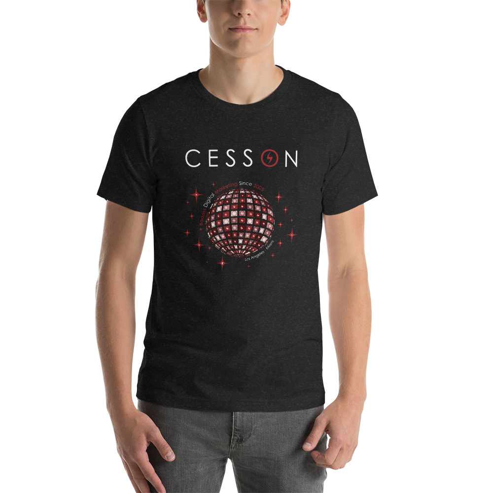 CESSON’s Disco Ball Black Unisex Shirt boy