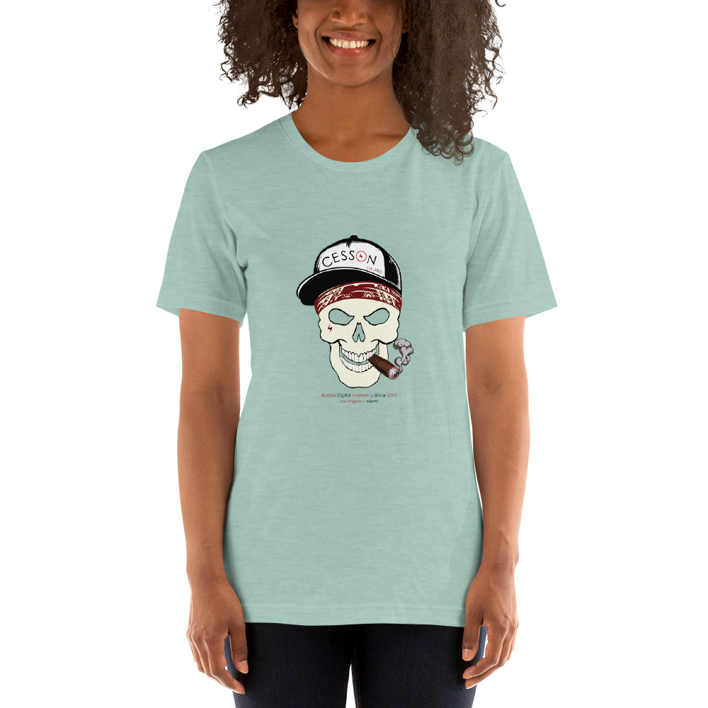 Skull Shirt Dusty Blue Women