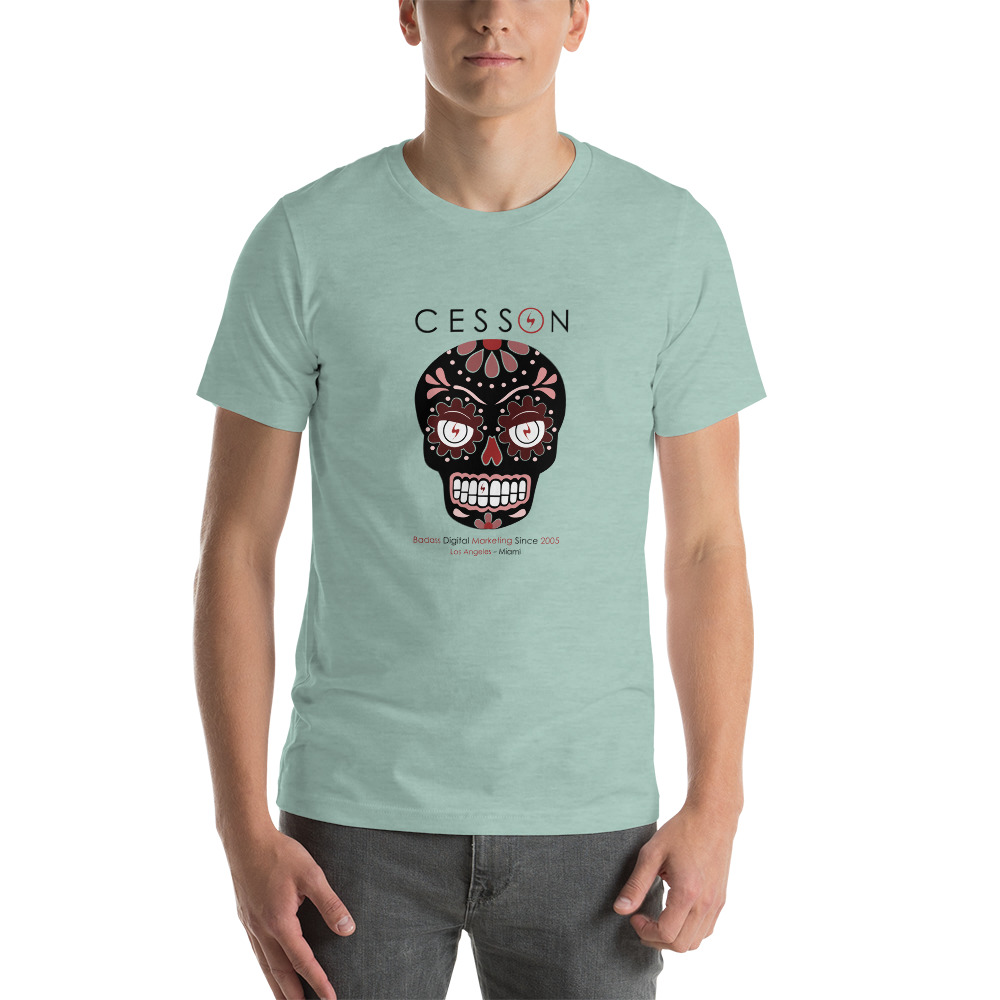 Calavera Skull Shirt Dusty Blue
