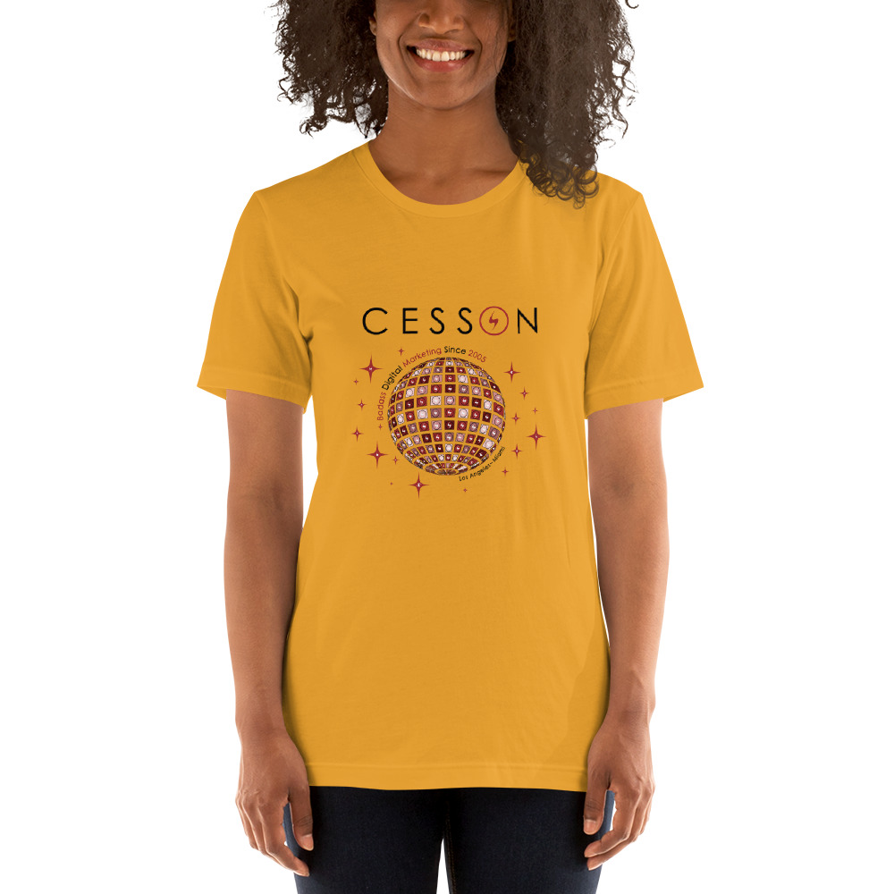 Disco Ball Shirt Mustard Women