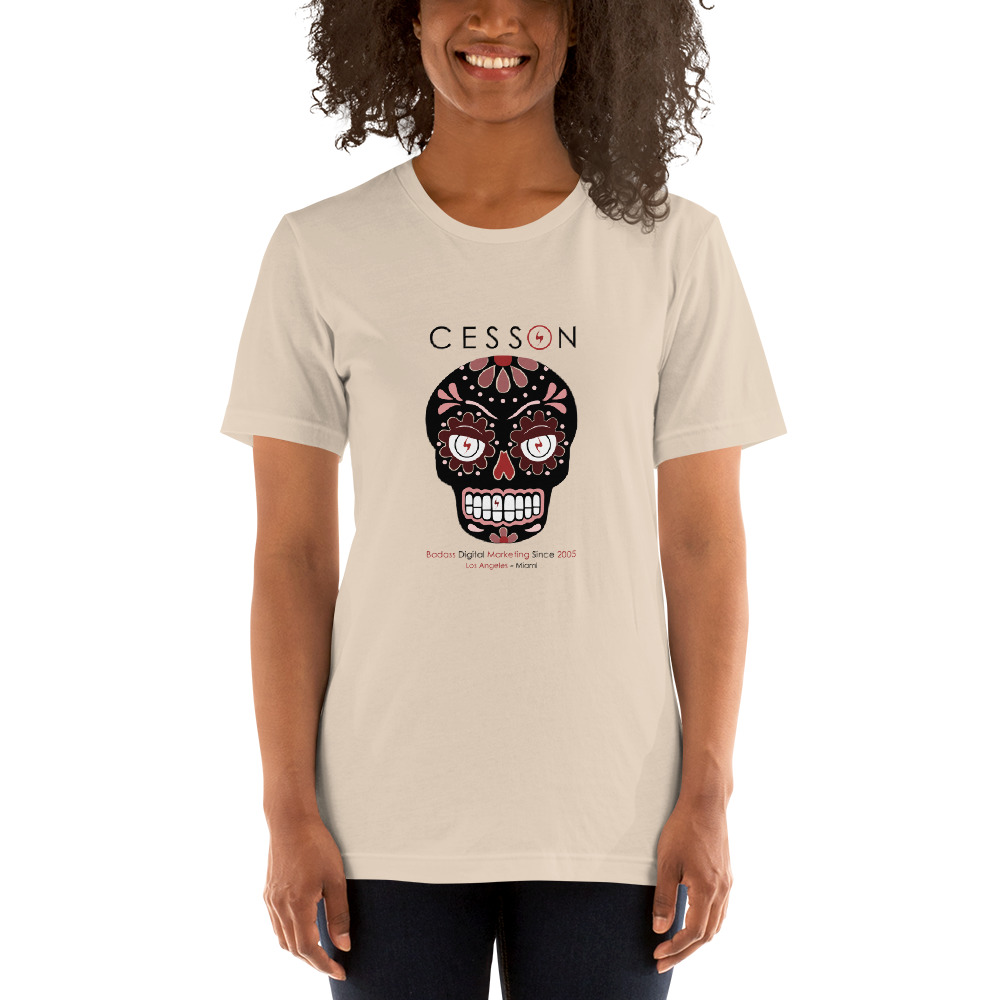Calavera Skull Shirt Cream Women