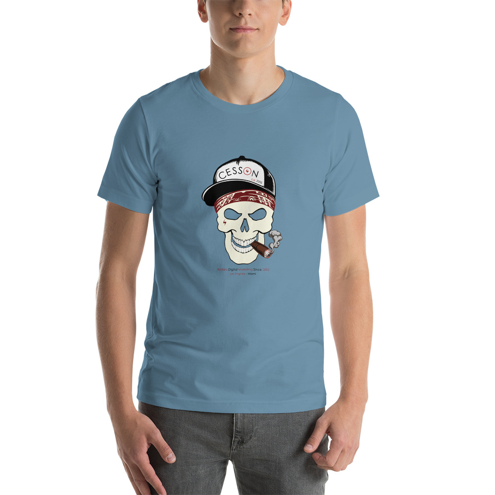 Skull Shirt Blue Men