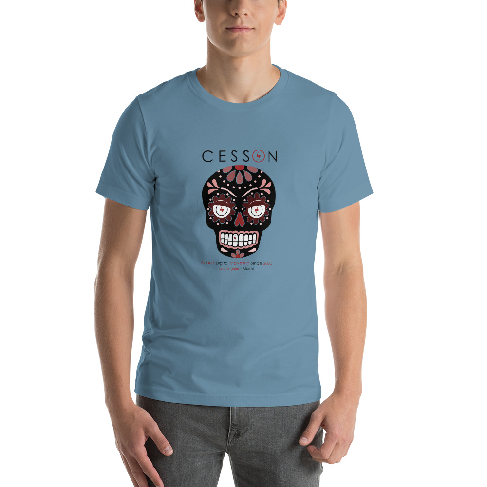 Calavera Skull Shirt Blue