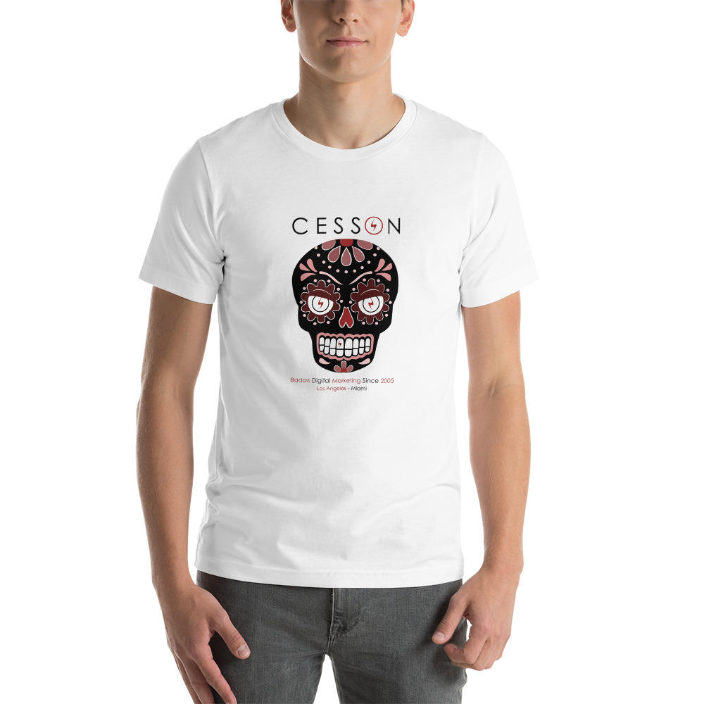 Calavera Skull Shirt White Men