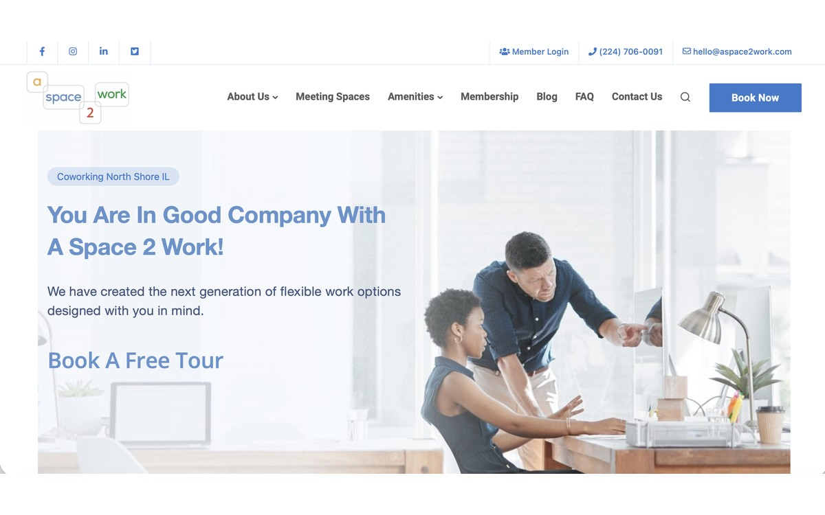 A Space 2 Work website, by CESSON